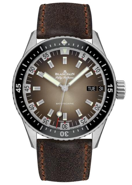 Blancpain replica Fifty Fathoms Bathyscaphe Jour Date 70’ 5052-1110-063A watch